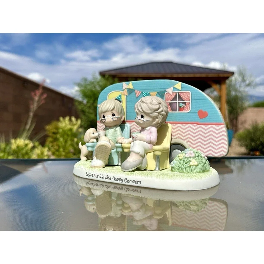 Precious Moments Together We’re Happy Campers Porcelain Camping Figurine 2877 A